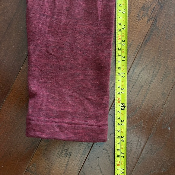 The North Face Full Zip Fleece LINED Jacket Mens  M Maroon Zippered Pockets - Picture 4 of 10